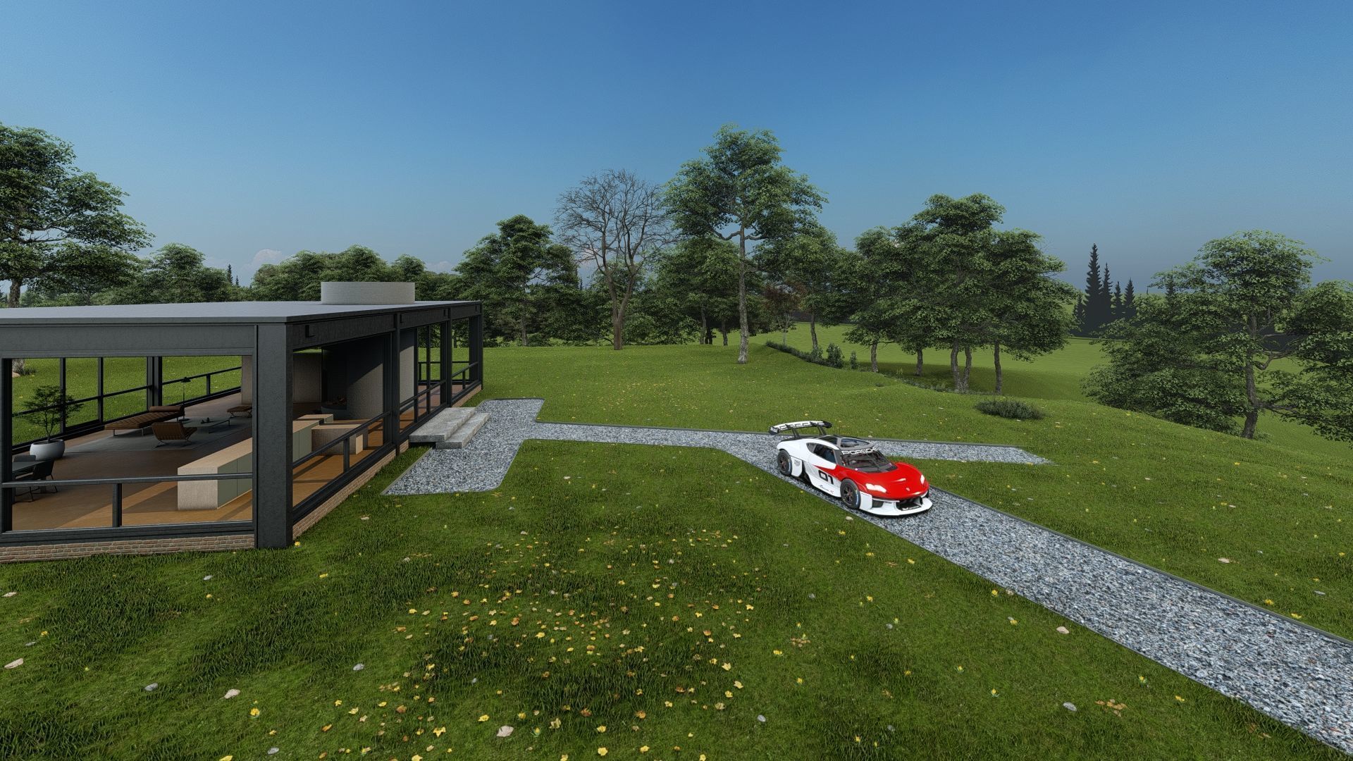 Electric concept Car 3D model_22