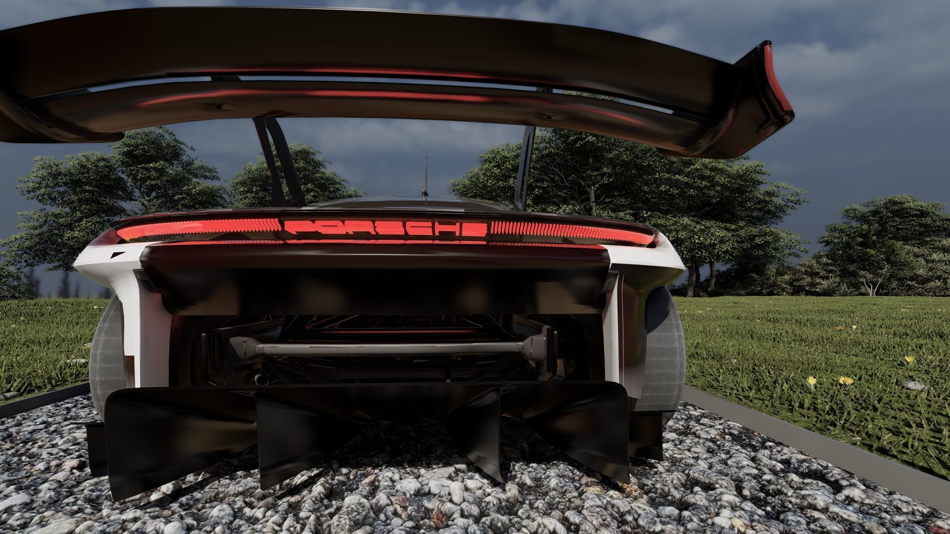 Electric concept Car 3D model_8