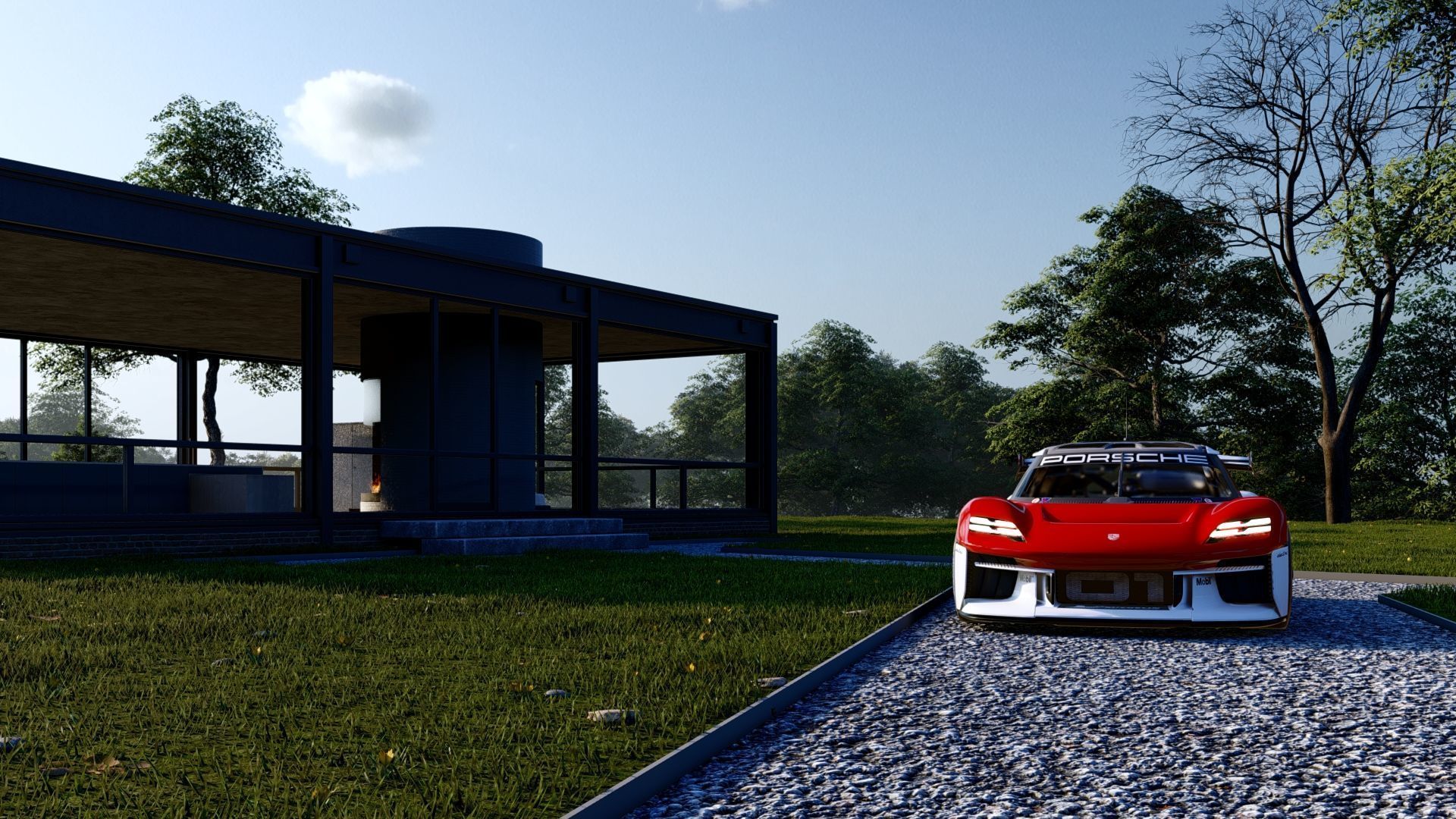 Electric concept Car 3D model_27