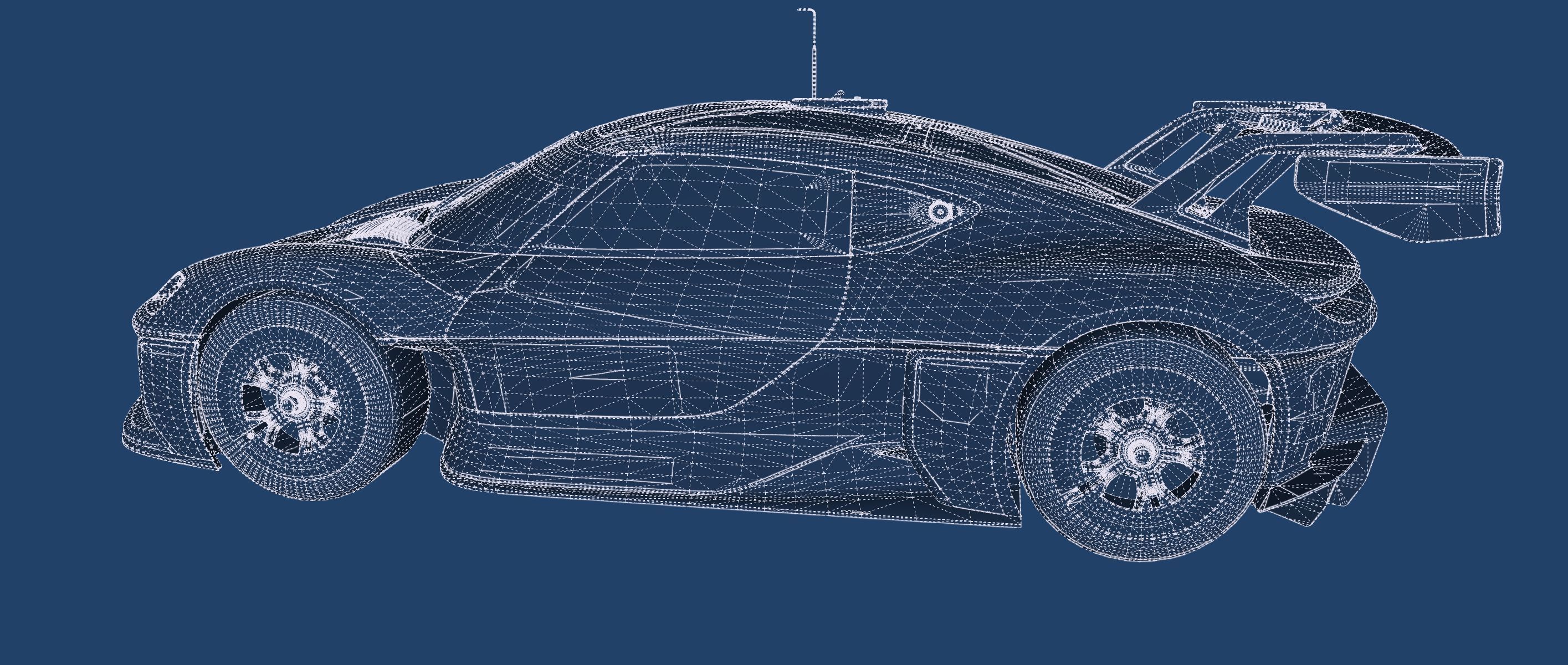 Electric concept Car 3D model_40