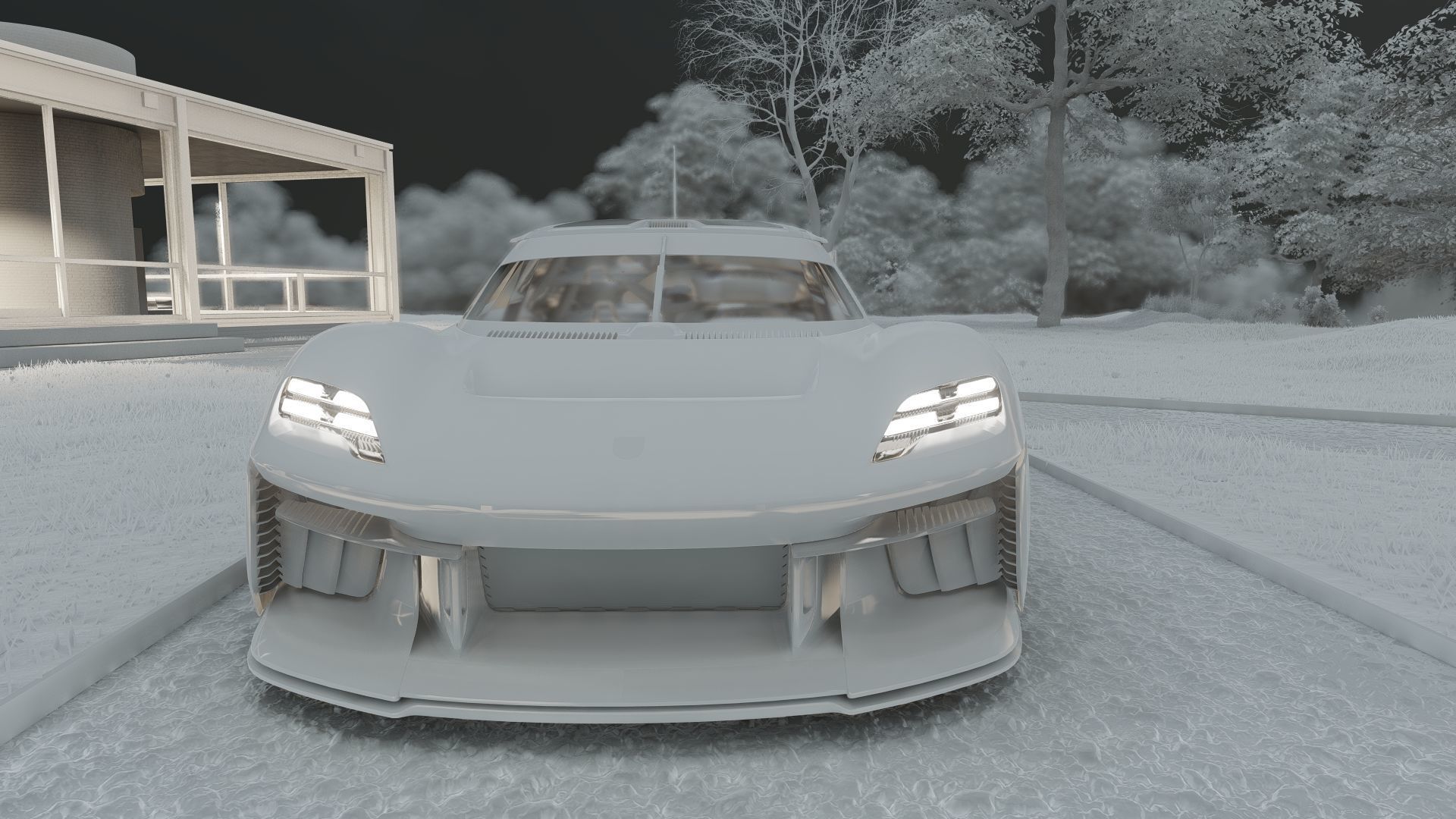 Electric concept Car 3D model_33