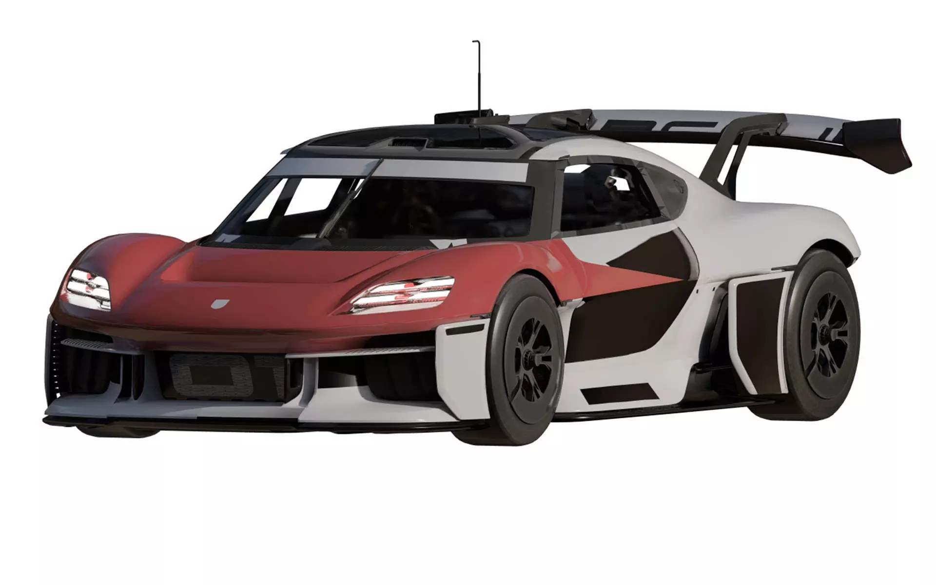 Electric concept Car 3D model_0