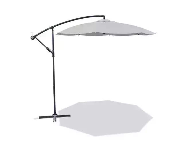 Umbrella Deck Parasol - Low-poly 3D model