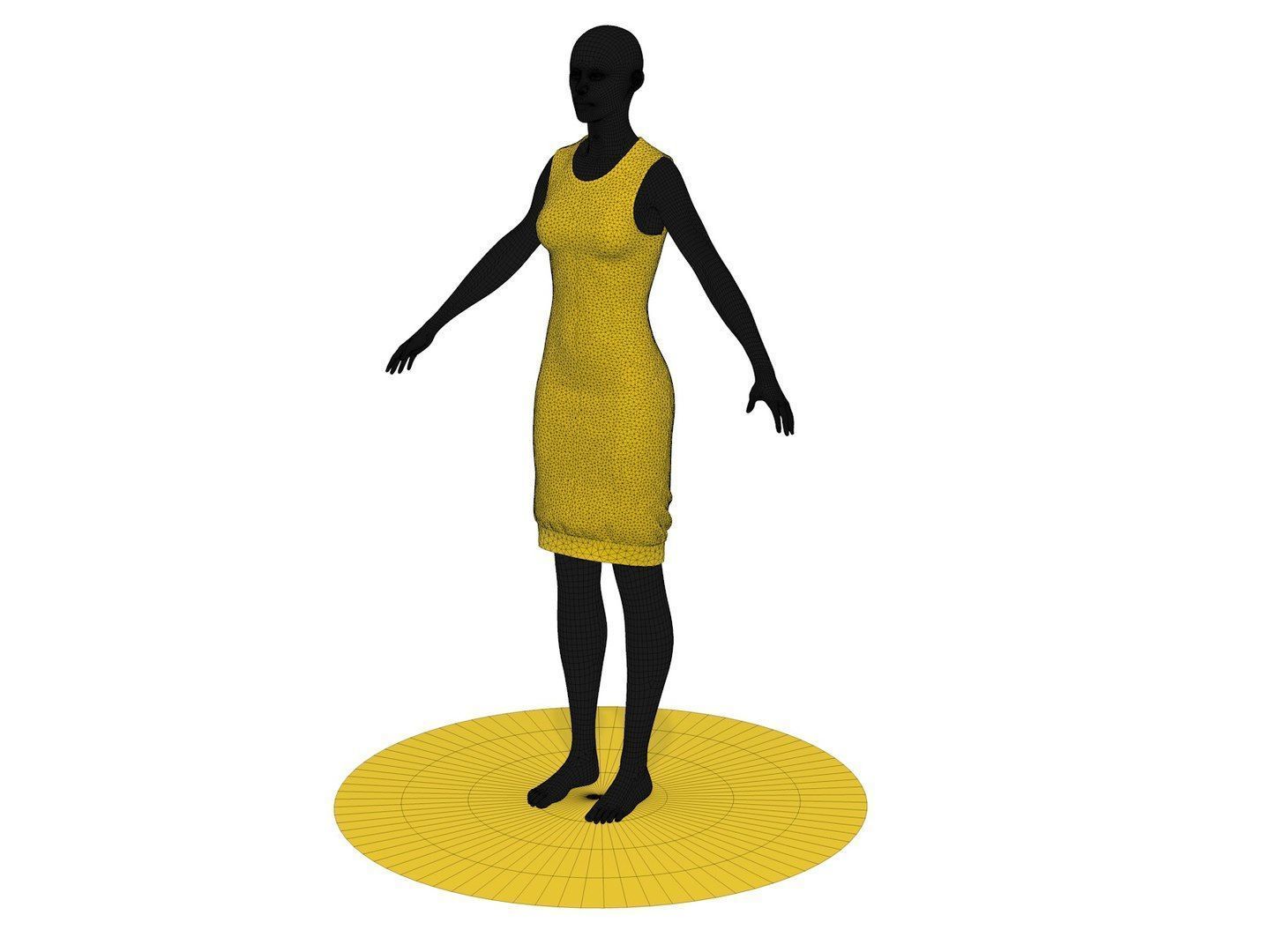 Dress R1 3D model_10