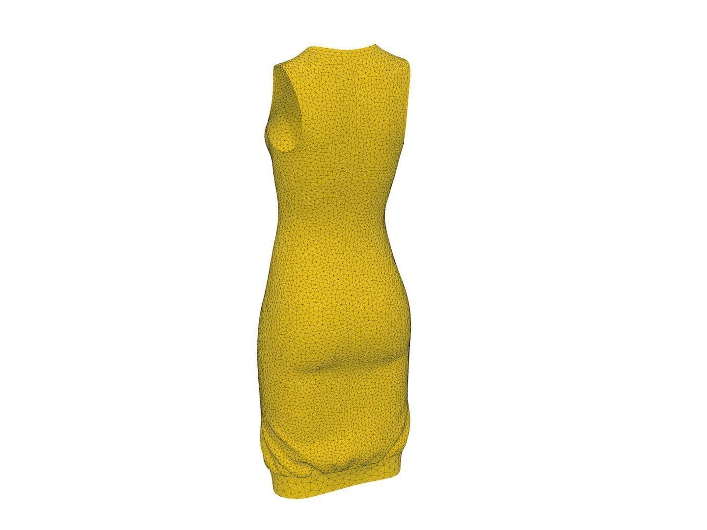 Dress R1 3D model_9