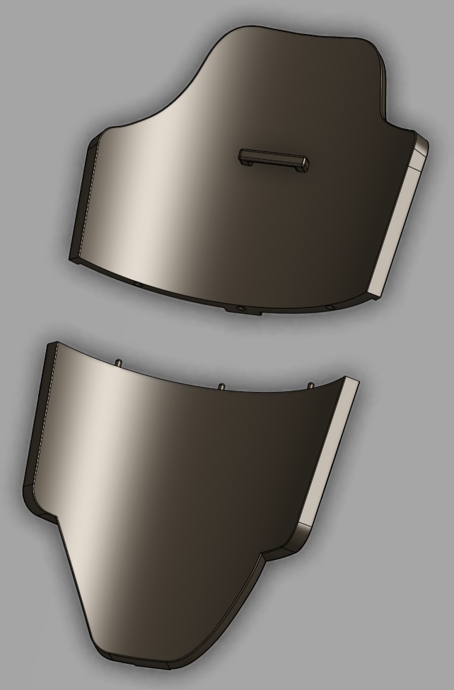 Mandalorian Armor Leg Plates 3D print model_18