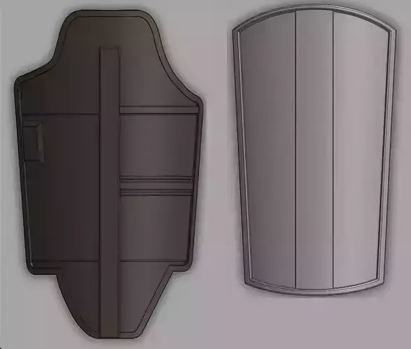 Mandalorian Armor Leg Plates 3D print model