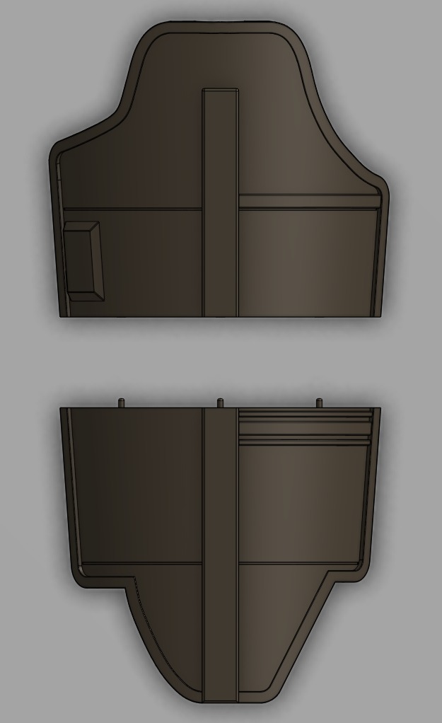 Mandalorian Armor Leg Plates 3D print model_15