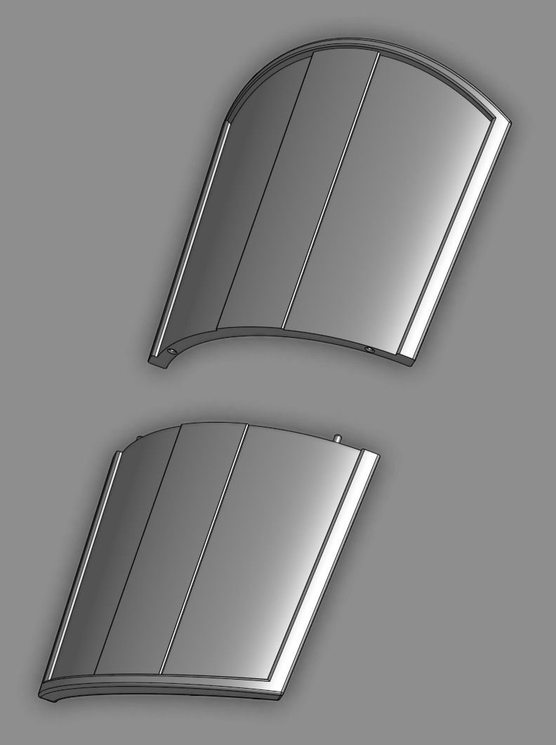 Mandalorian Armor Leg Plates 3D print model_7