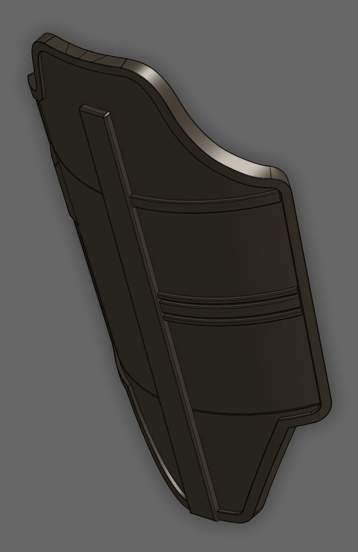 Mandalorian Armor Leg Plates 3D print model_11