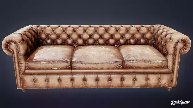 ANEMOIA MANOR - Sofa 01 - LOW POLY Low-poly 3D model