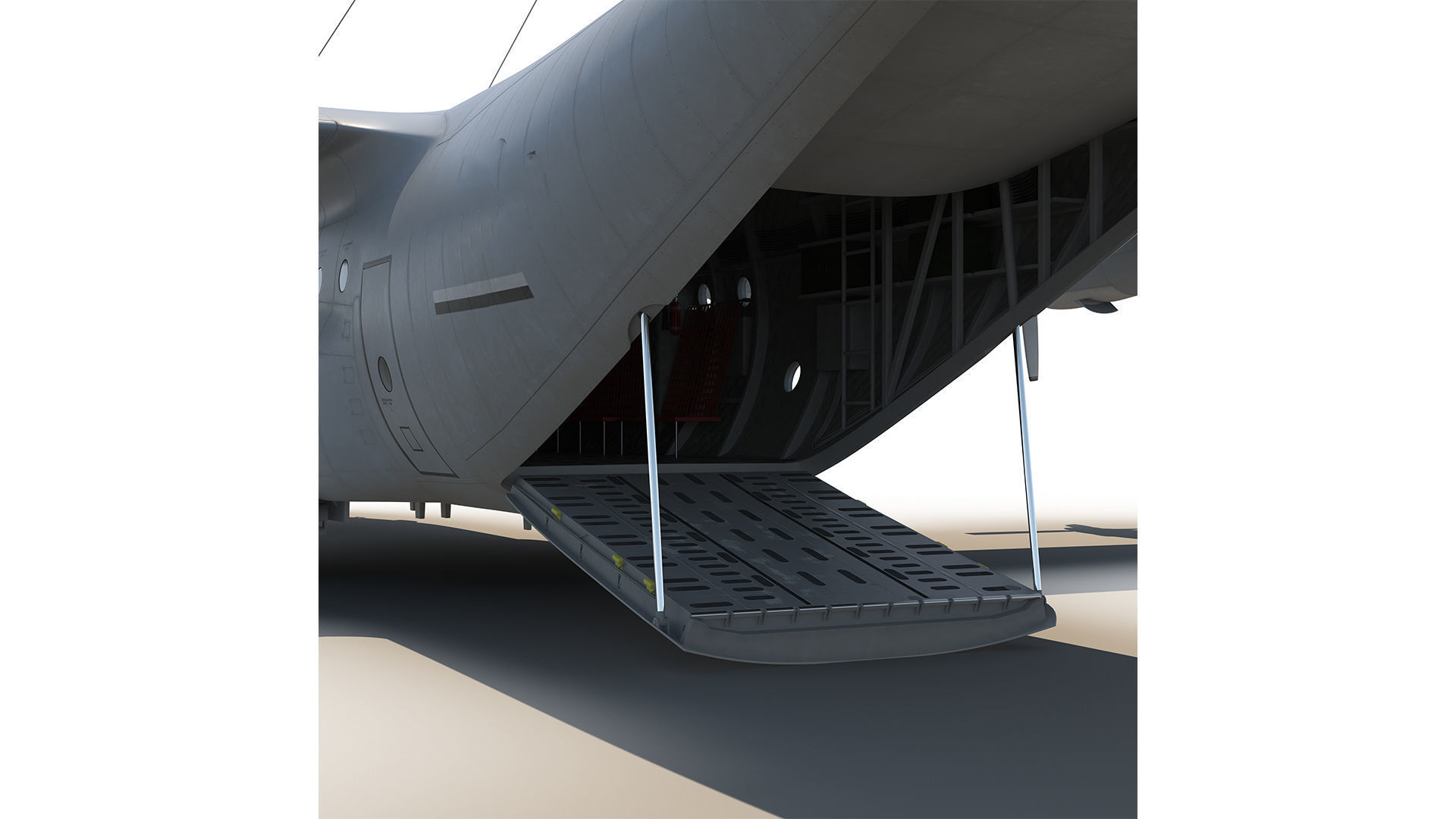 AirCraft-Ultra-Realistic - Premium Quality game Ready Low-poly 3D model_2