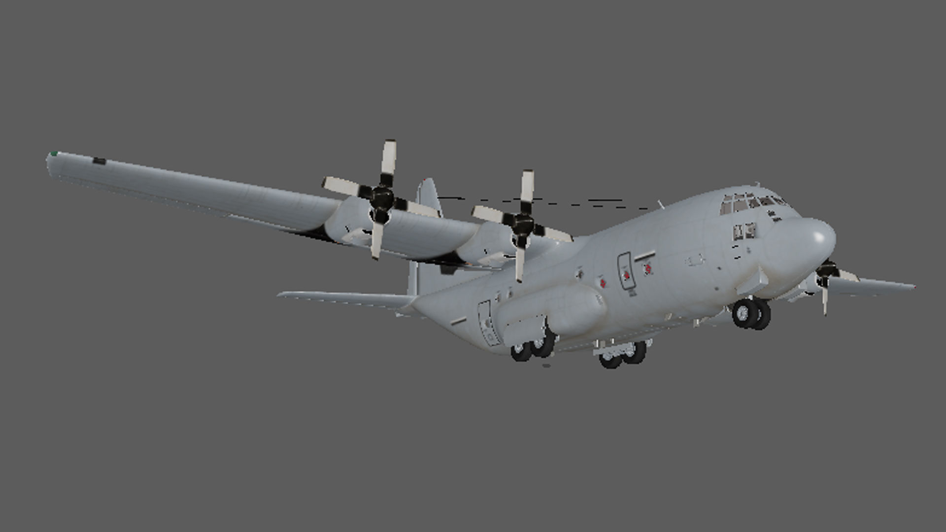 AirCraft-Ultra-Realistic - Premium Quality game Ready Low-poly 3D model_3