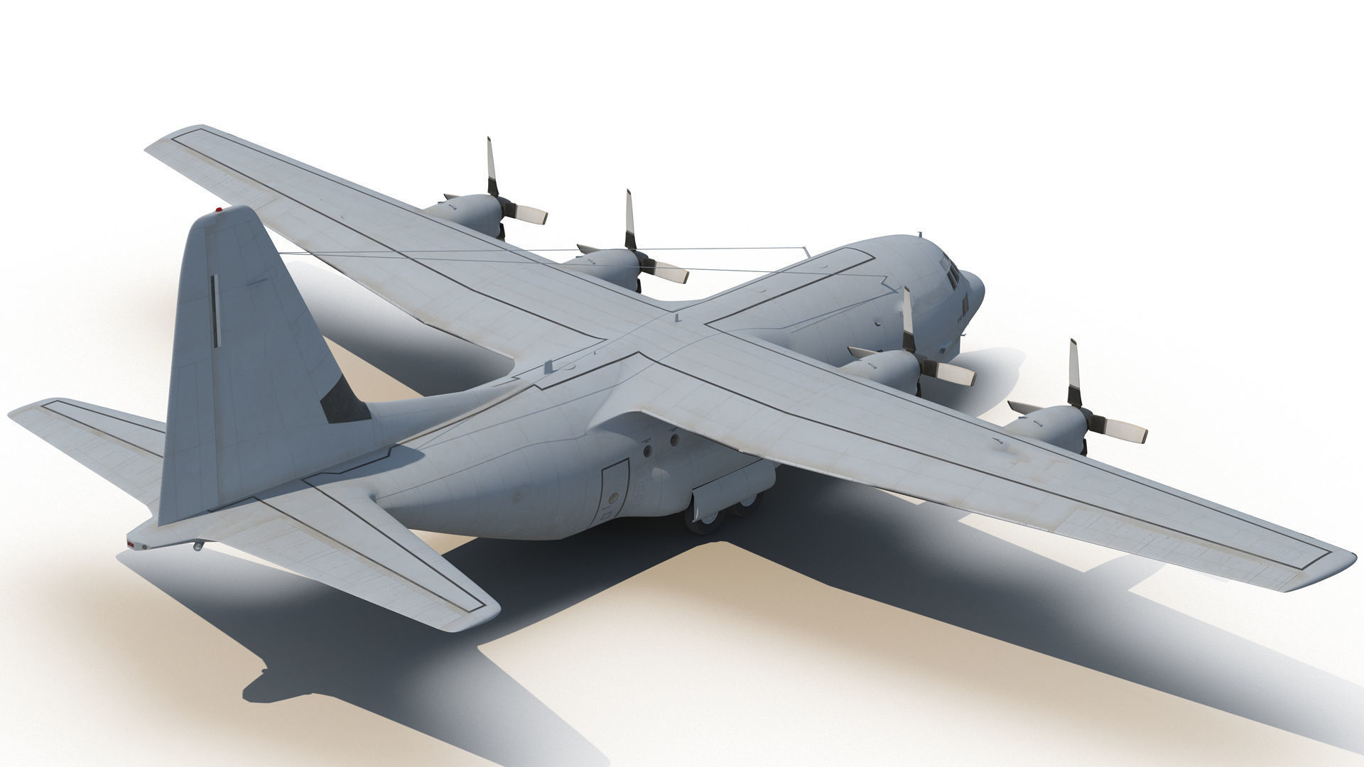 AirCraft-Ultra-Realistic - Premium Quality game Ready Low-poly 3D model_1