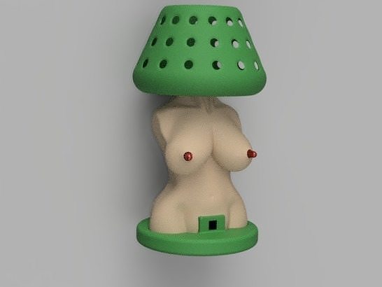 Womens Body Shape Lamp DIY 3D print model