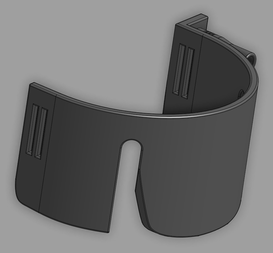 Mandalorian Left Knee Guard 3D print model_1