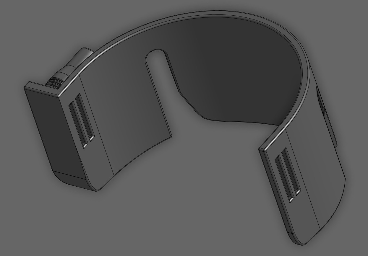 Mandalorian Left Knee Guard 3D print model_4