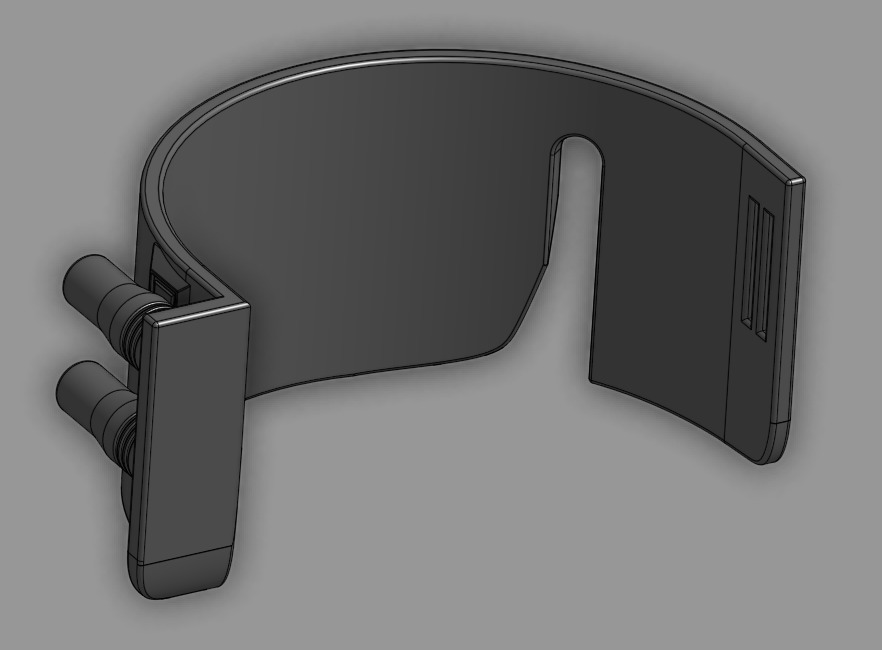 Mandalorian Left Knee Guard 3D print model_3