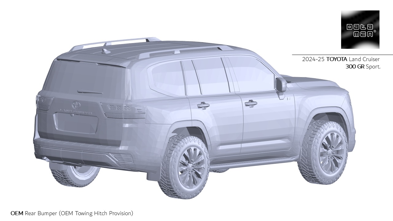 2024 2025 TOYOTA Land Cruiser 300 GR Sport 3D Scan Surface Data 3D model_9