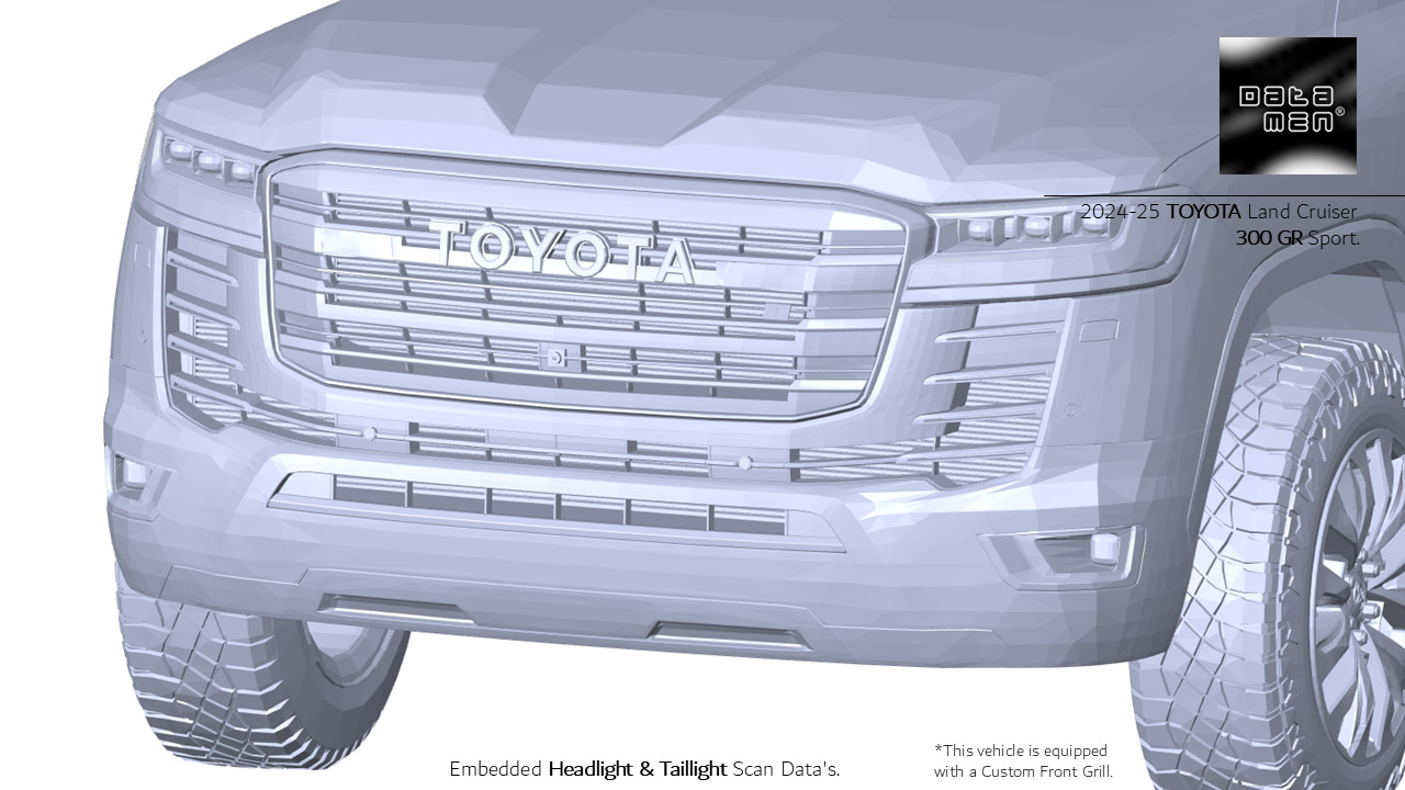 2024 2025 TOYOTA Land Cruiser 300 GR Sport 3D Scan Surface Data 3D model_6