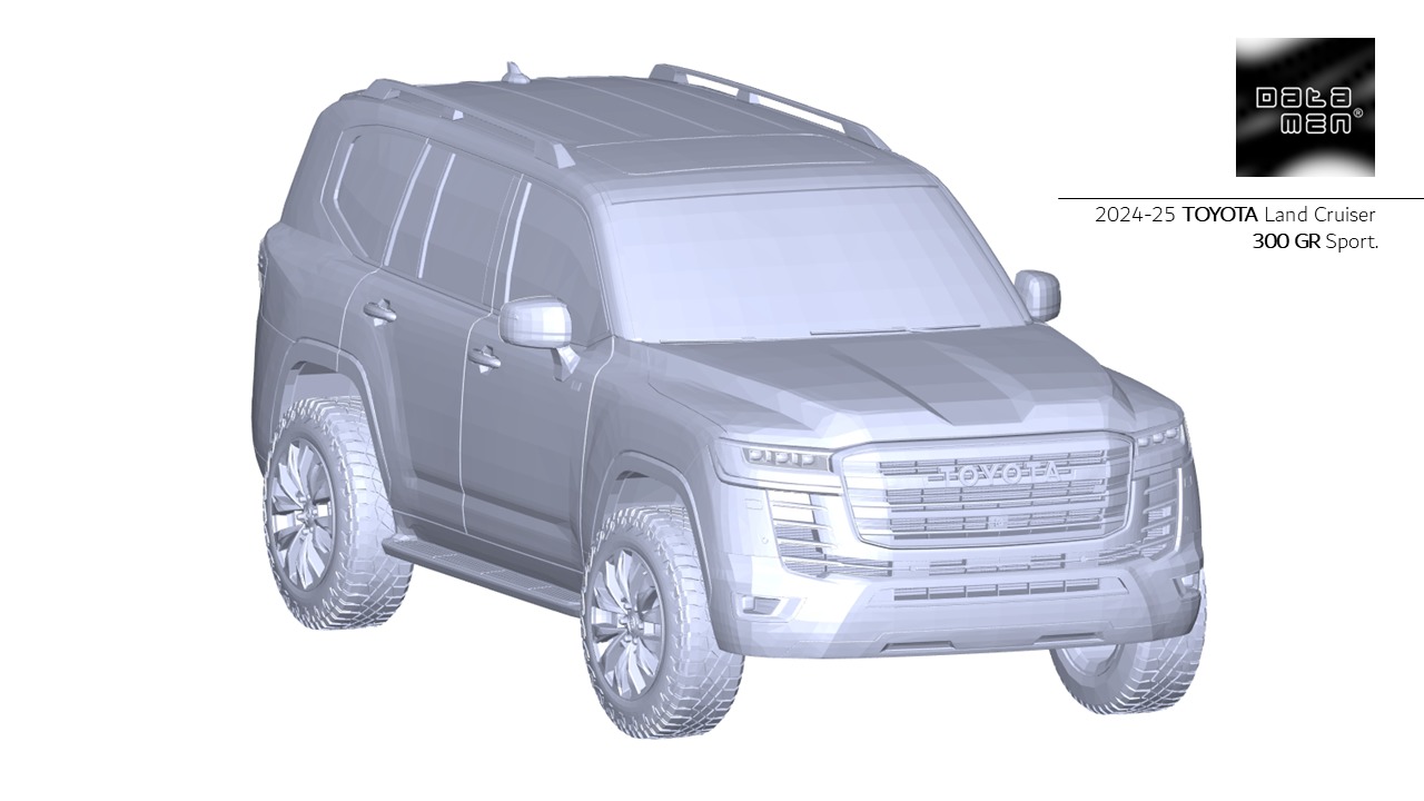 2024 2025 TOYOTA Land Cruiser 300 GR Sport 3D Scan Surface Data 3D model_8
