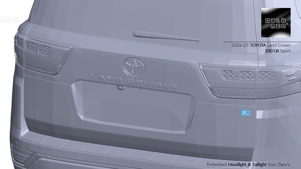 2024 2025 TOYOTA Land Cruiser 300 GR Sport 3D Scan Surface Data 3D model_7