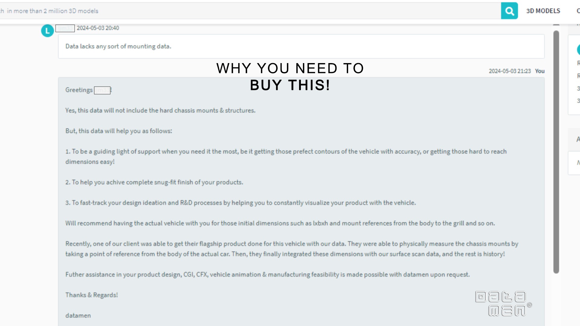 2024 2025 TOYOTA Land Cruiser 300 GR Sport 3D Scan Surface Data 3D model_49
