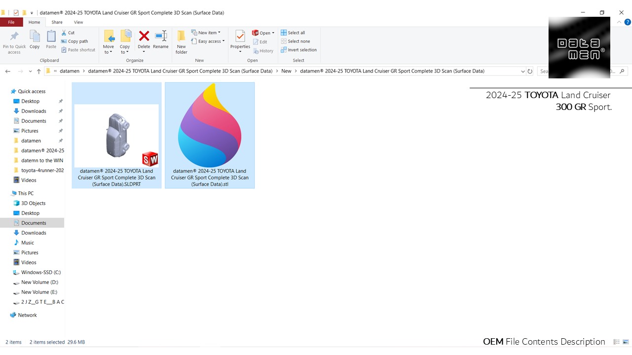 2024 2025 TOYOTA Land Cruiser 300 GR Sport 3D Scan Surface Data 3D model_20