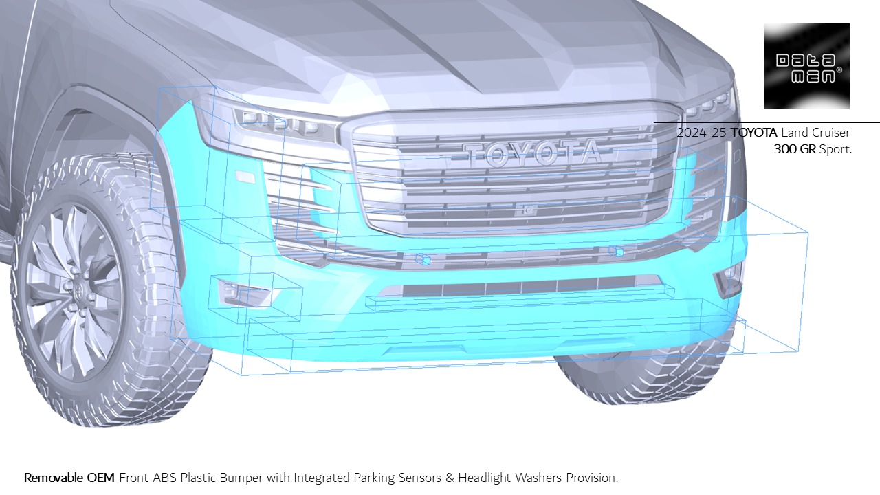 2024 2025 TOYOTA Land Cruiser 300 GR Sport 3D Scan Surface Data 3D model_15