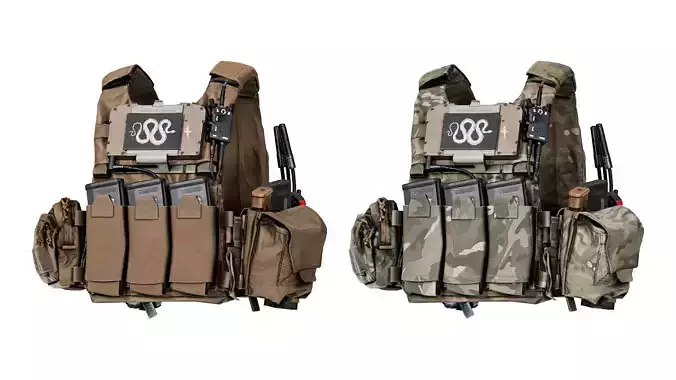 3D model SPIRITUS SYSTEMS LV119 PLATE CARRIER VR / AR / low