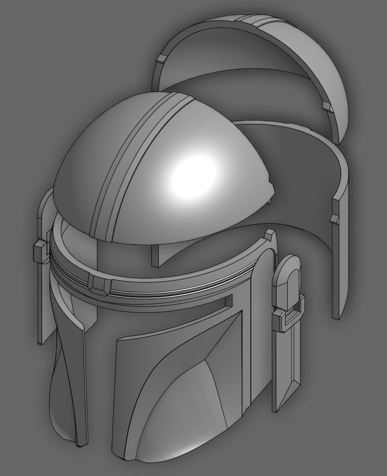 Full Mandalorian Armor and Weapons 3D print model_5