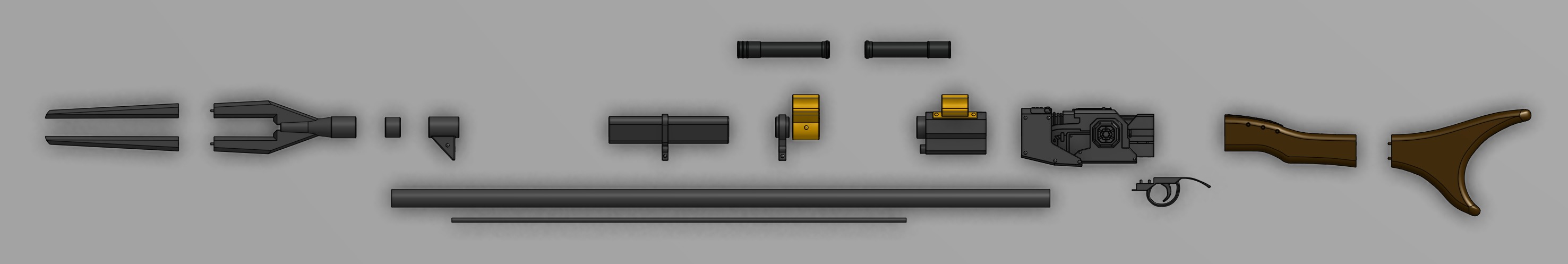 Full Mandalorian Armor and Weapons 3D print model_10