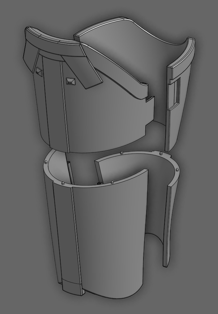 Full Mandalorian Armor and Weapons 3D print model_32