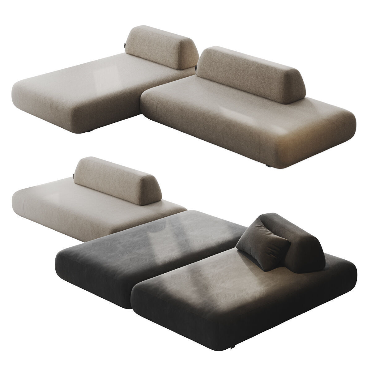 Modular Sofa Boca Tommy 3D model_1