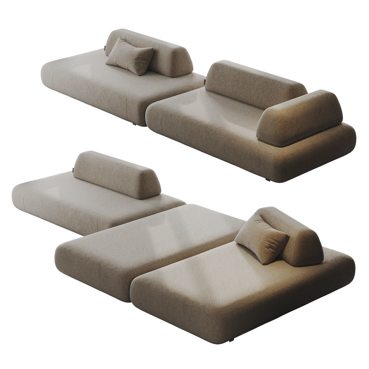 Modular Sofa Boca Tommy 3D model_2
