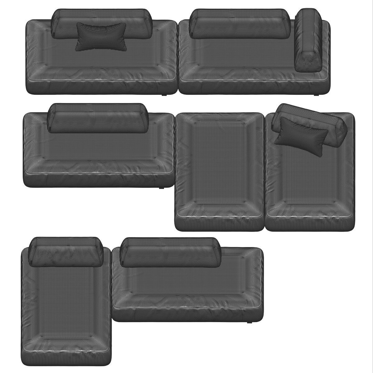 Modular Sofa Boca Tommy 3D model_4