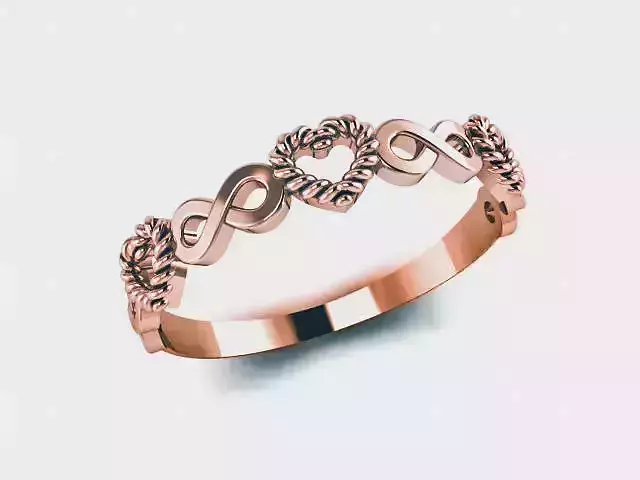 Diamond Band Ring 3D print model