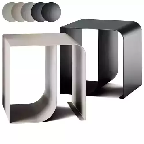 AMPM Ondule Metal Side Table