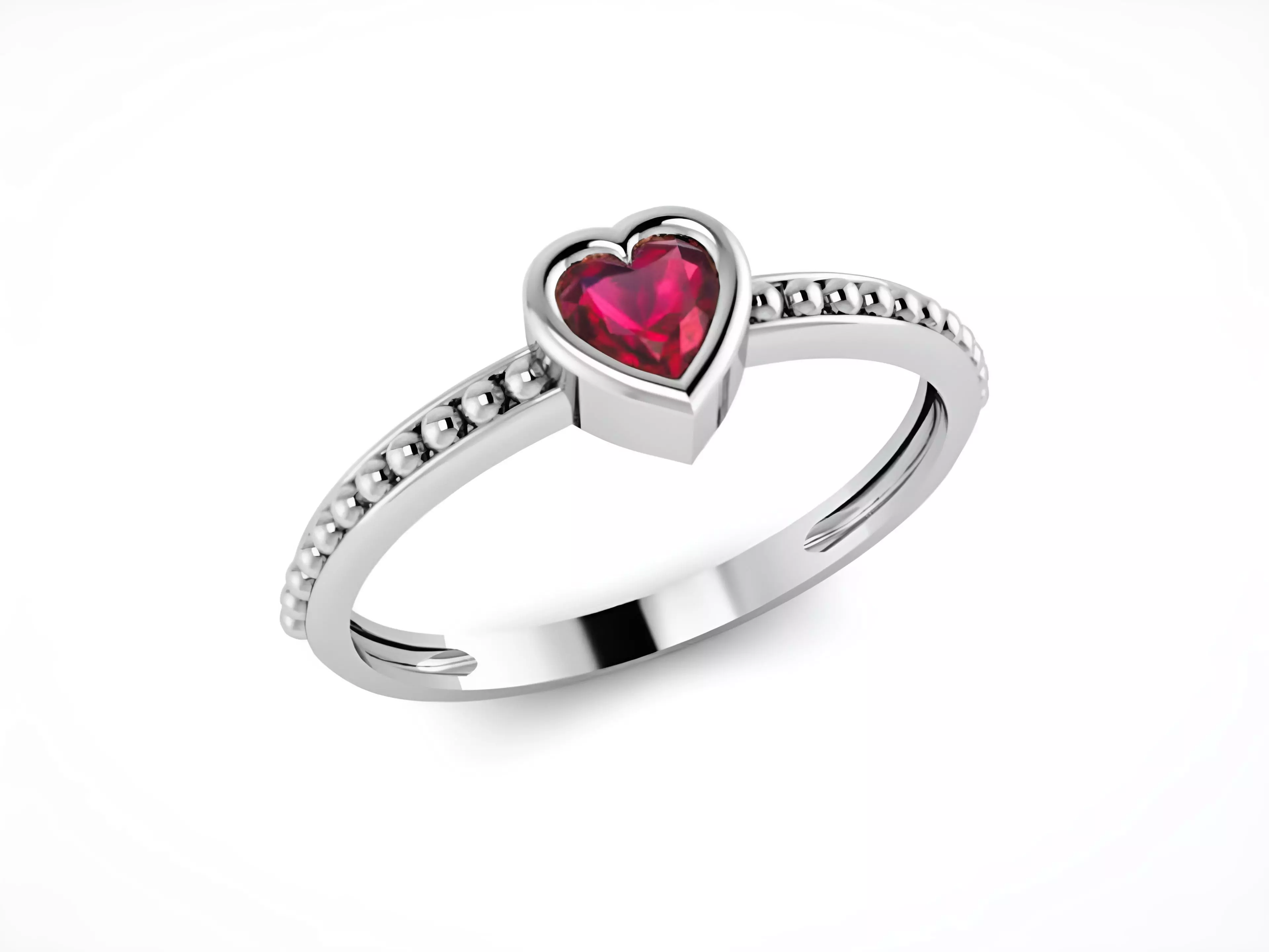 Delicate Diamond Ring 3D print model_0