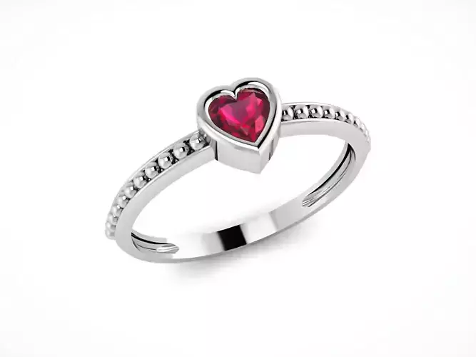 Delicate Diamond Ring 3D print model