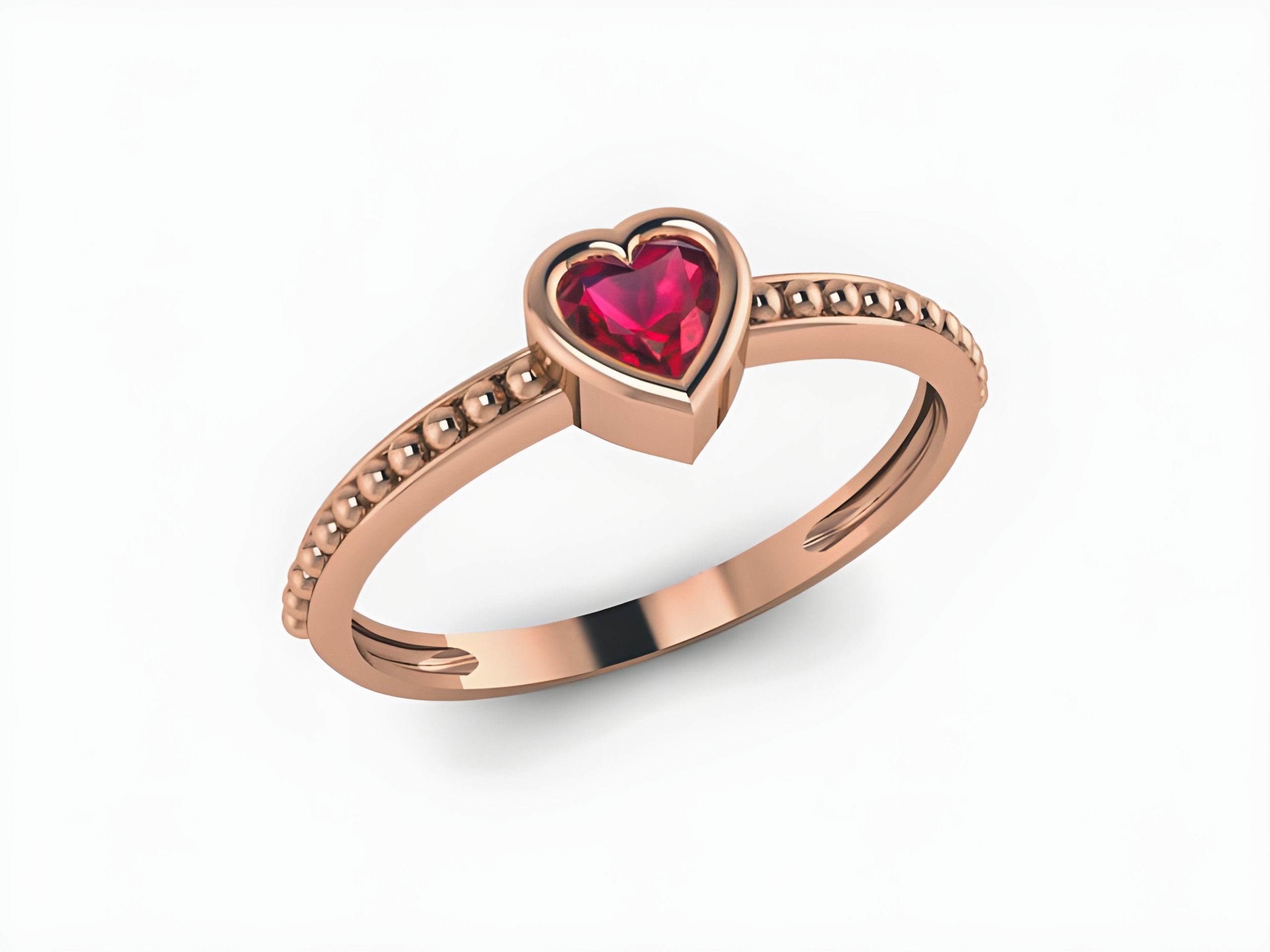 Delicate Diamond Ring 3D print model_1