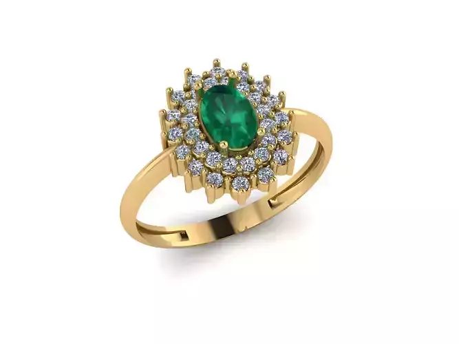 Solitaire Diamond Ring 3D print model