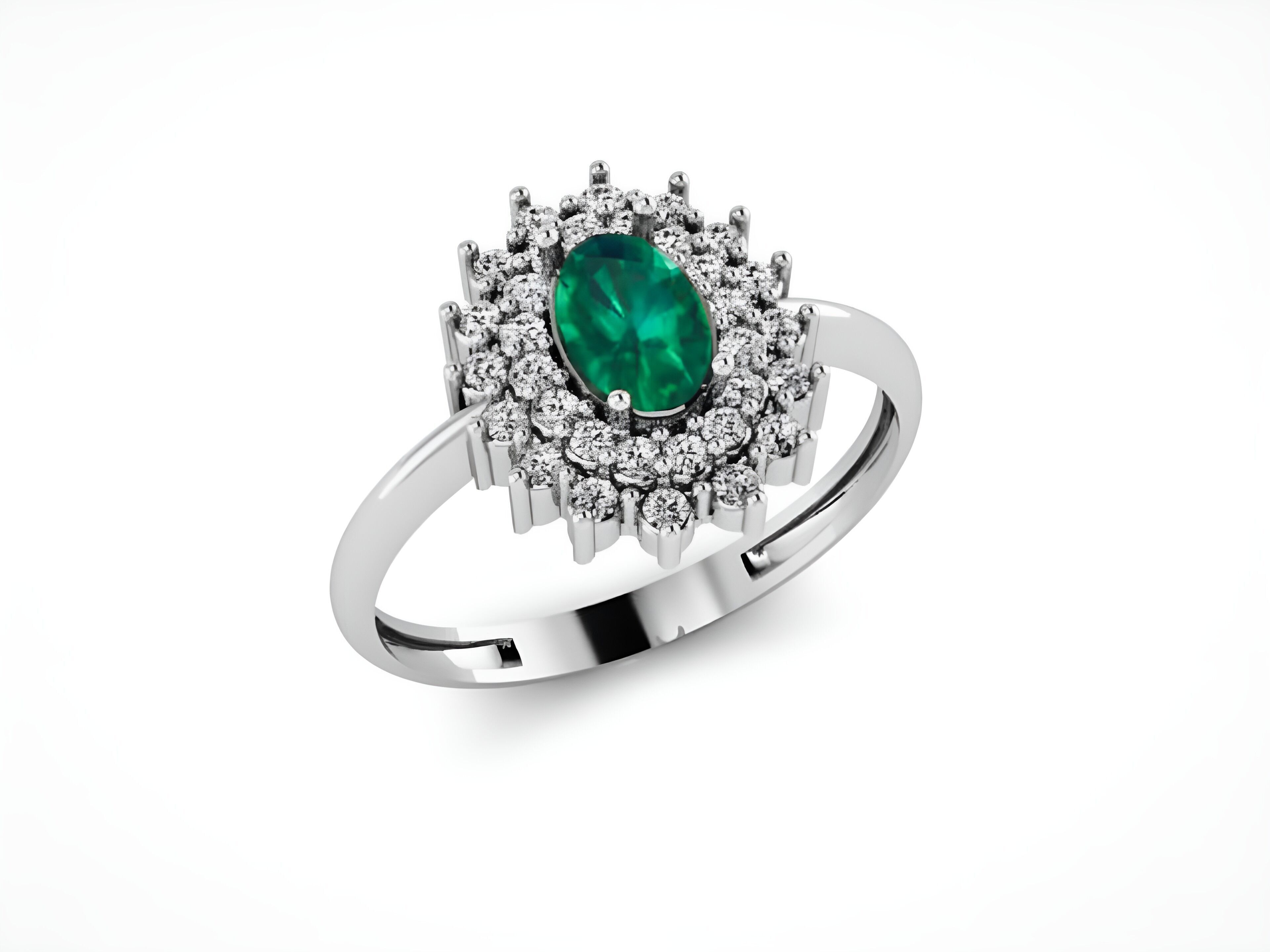 Solitaire Diamond Ring 3D print model_2