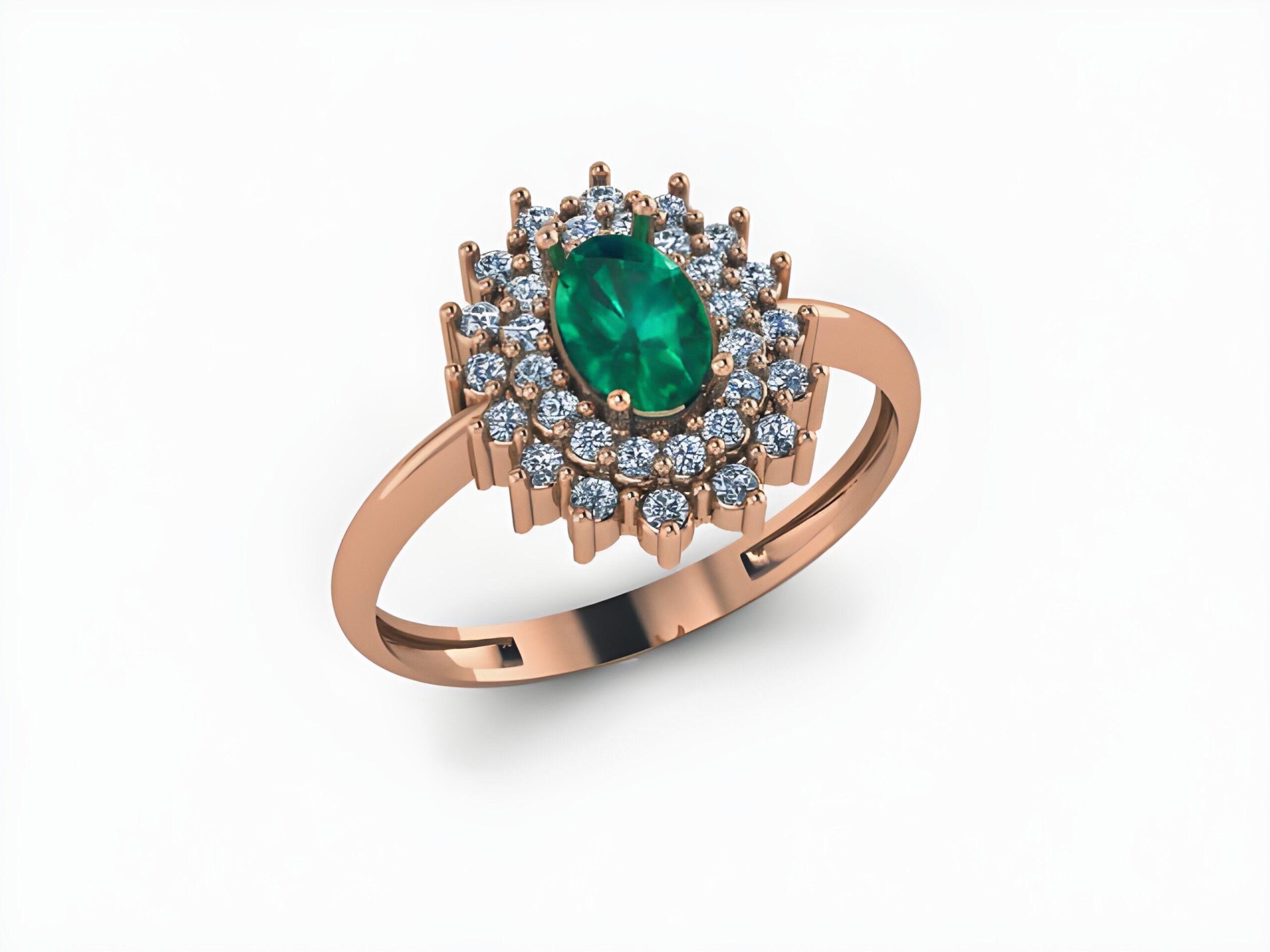 Solitaire Diamond Ring 3D print model_1