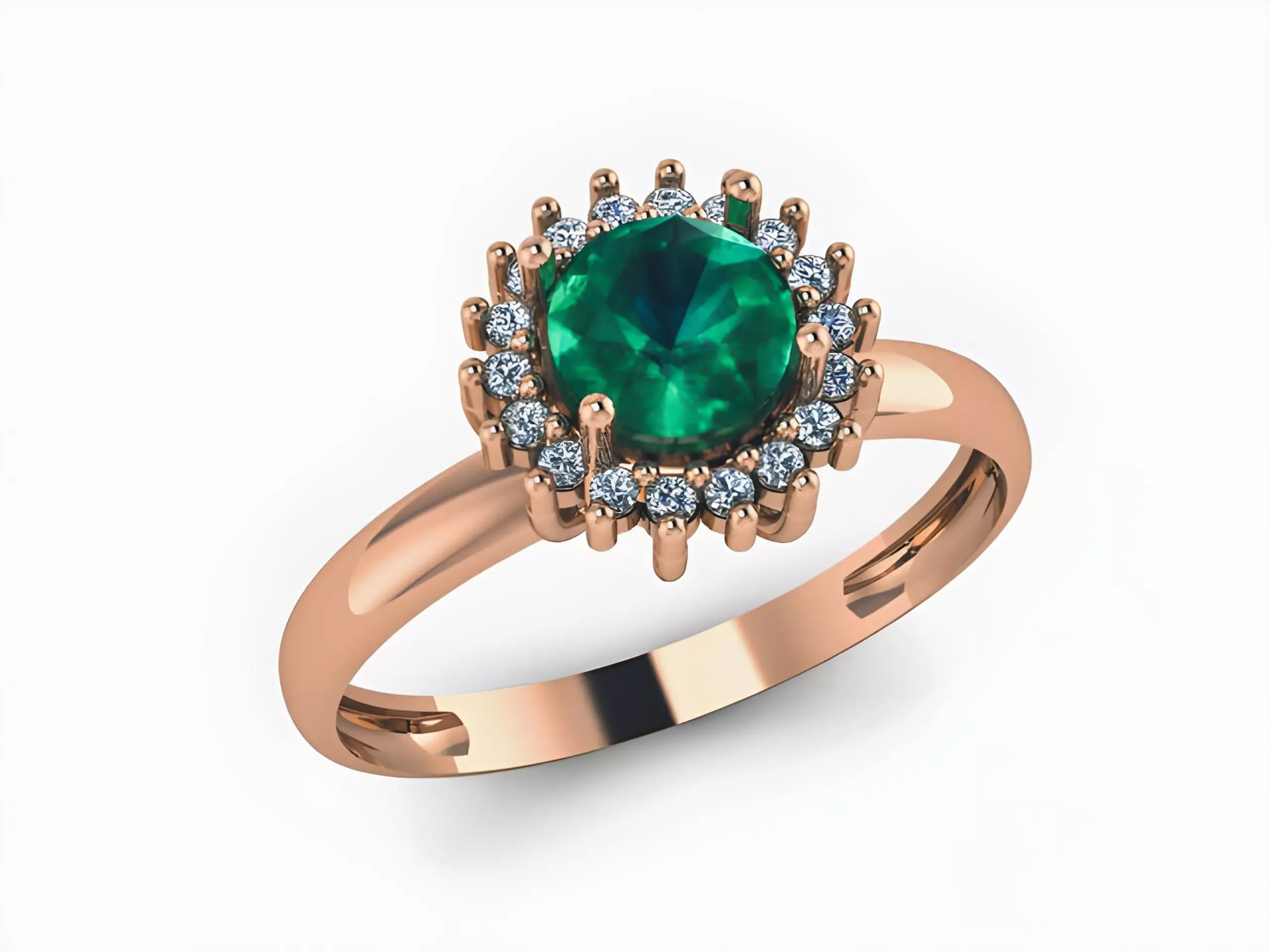 Solitaire Diamond Ring 3D print model_0