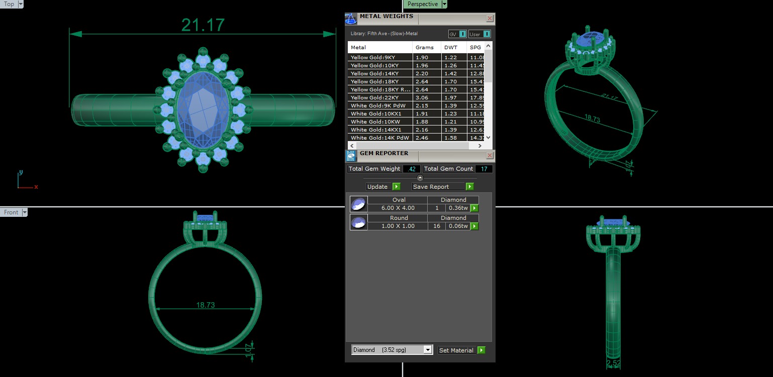 Solitaire Diamond Ring 3D print model_3