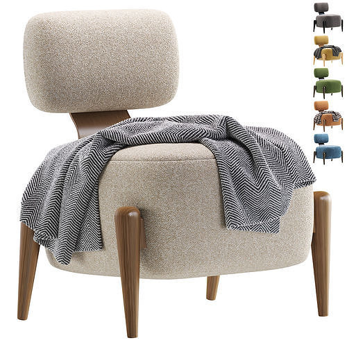 Armchair BEYRY By Cazarina Interiors 3D model