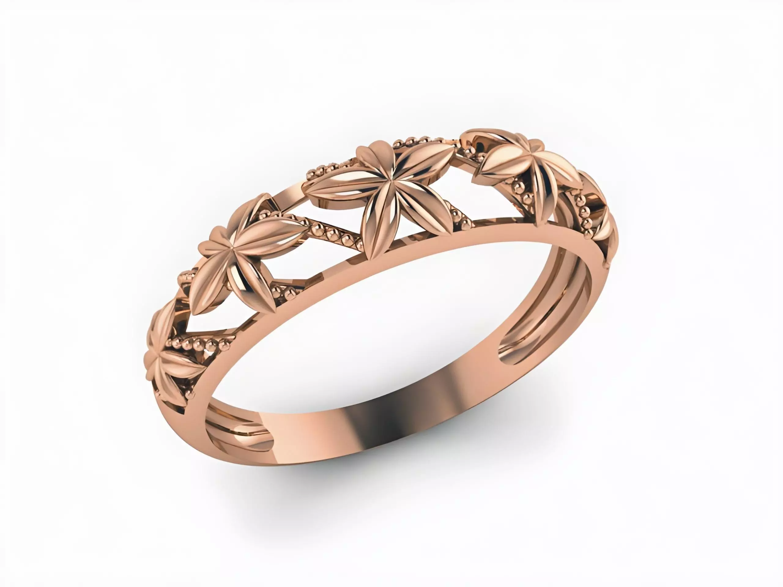Plain Gold Band Ring 3D print model_0