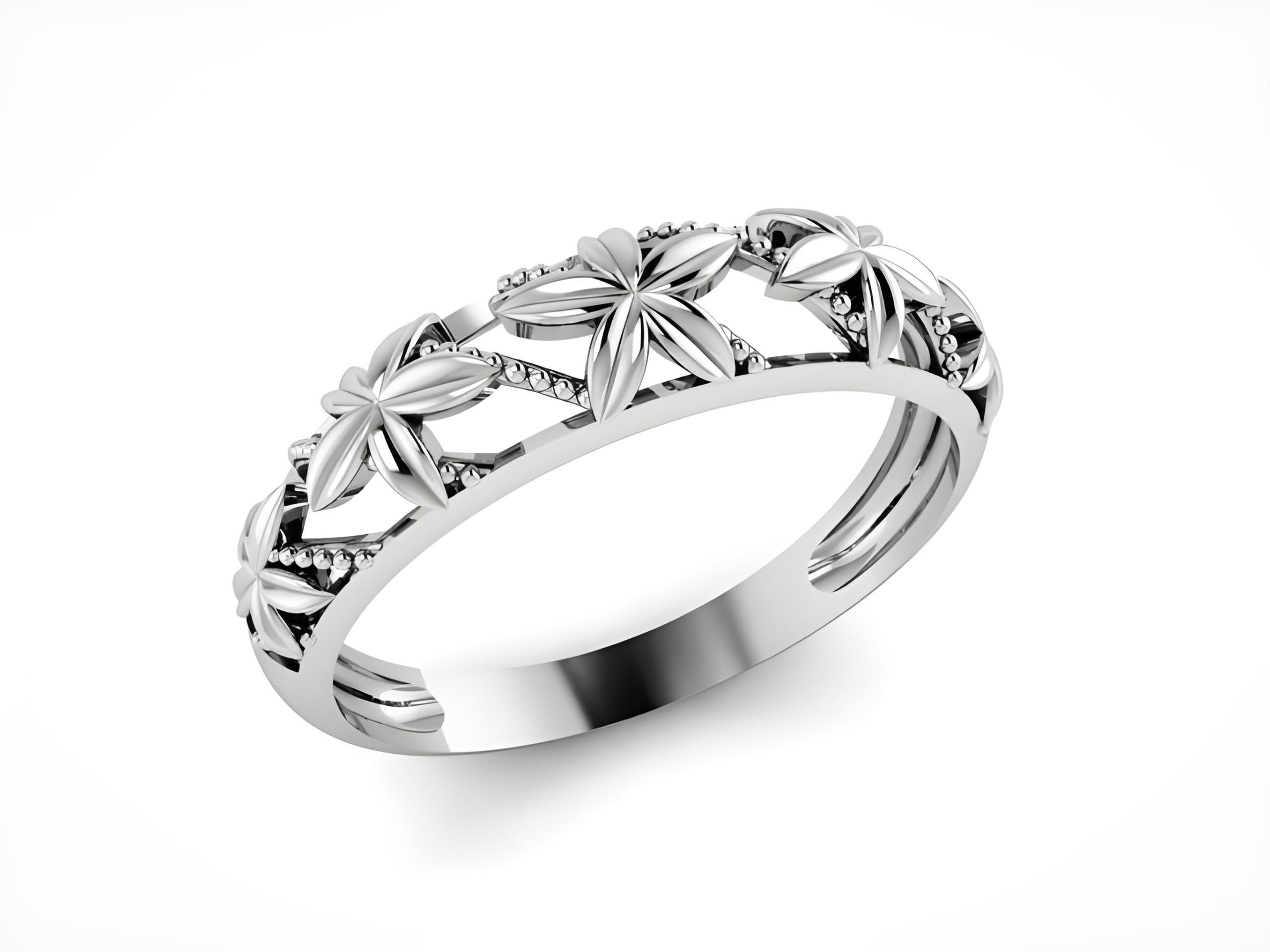 Plain Gold Band Ring 3D print model_2