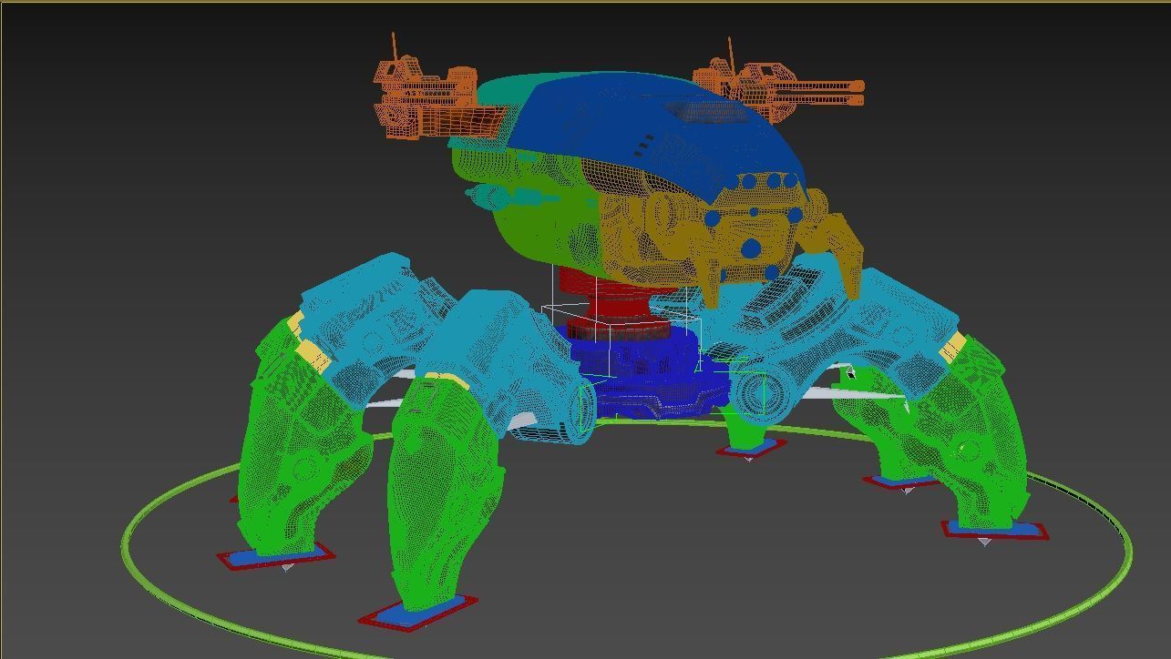 Spider Tank 3D model_6